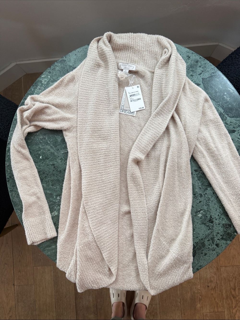 Barefoot Dreams cozy chic light circle cardi: New with tags.